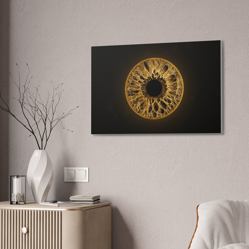 BLXNTT Iris – Lace Web Amber Glossy Canvas