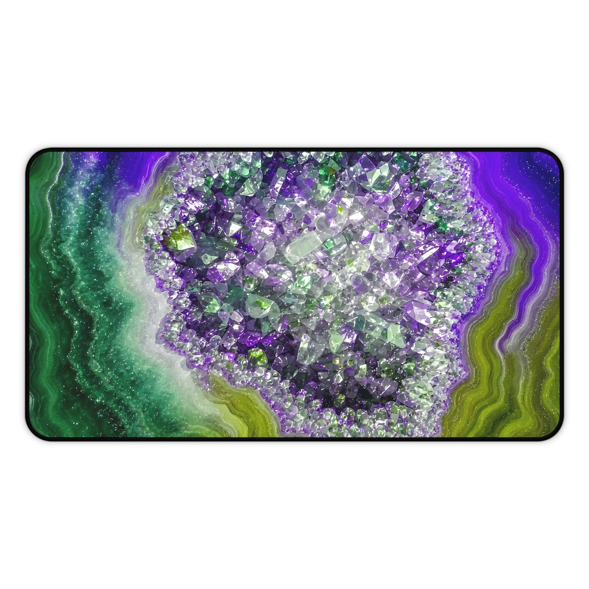 Geode Core - Ruby Emerald Desk Mat