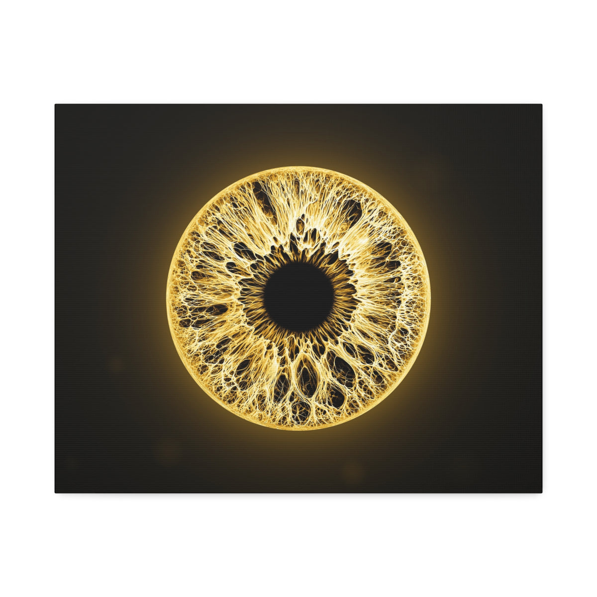 BLXNTT Iris – Lace Web Molten Gold Glossy Canvas