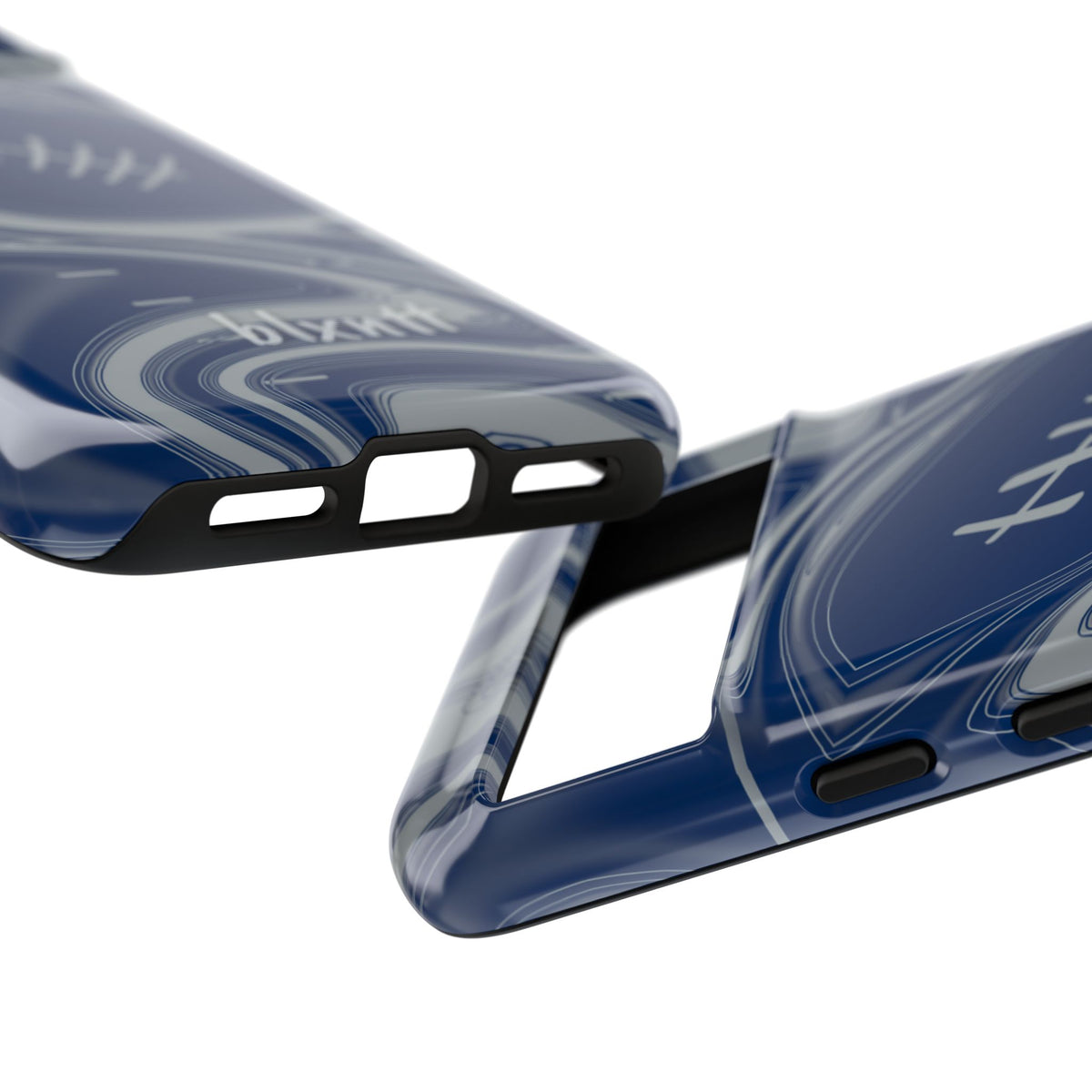 Blue & Gray Trippy Football Phone Case