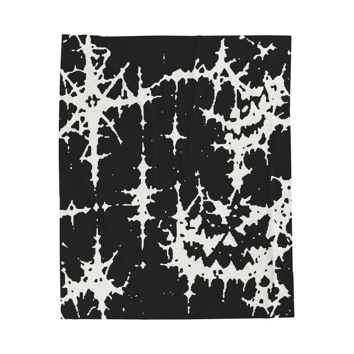White Spiderweb Pumpkin Blanket