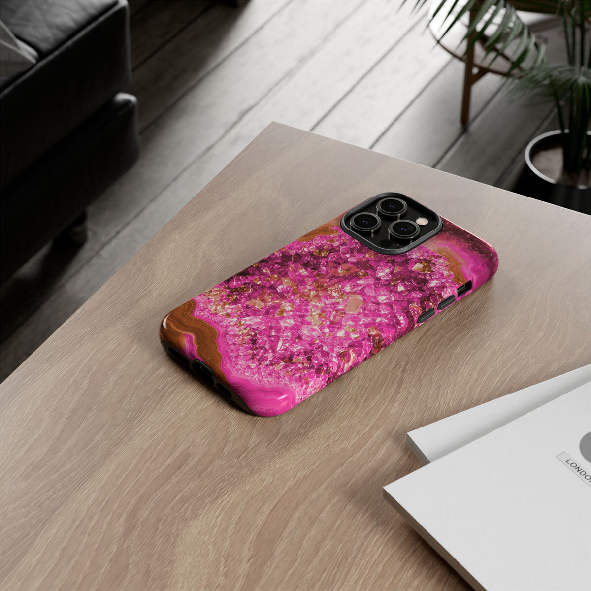 Geode Core - Terracotta Neon Phone Case