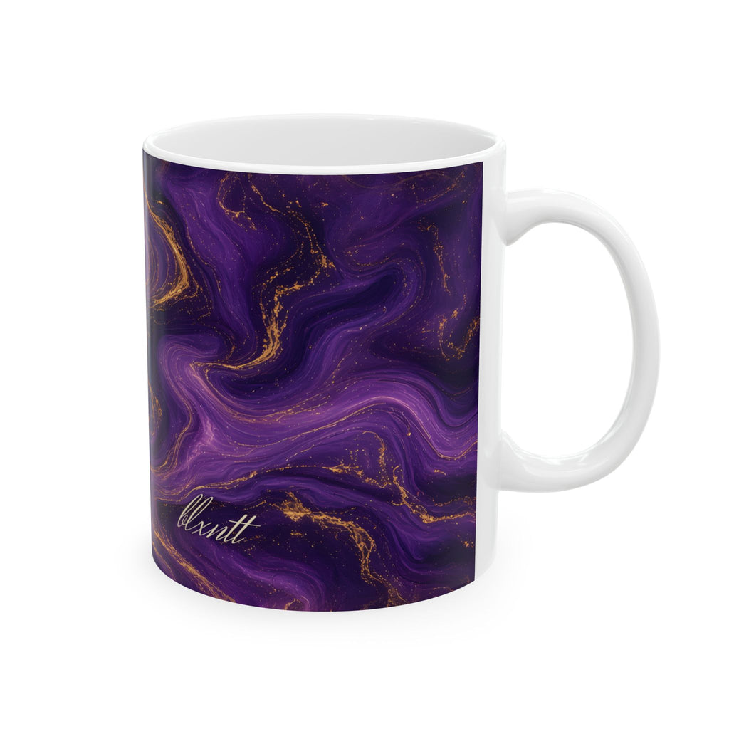 Royal Purple Marble Mug
