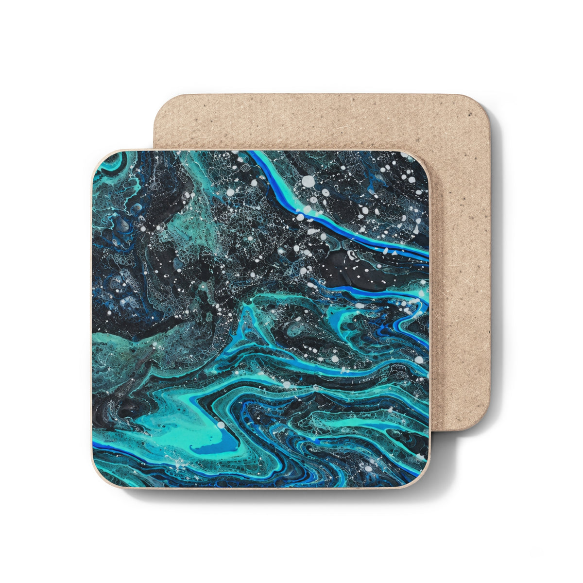 BLXNTT Deep Current Pour Hardboard Back Coaster