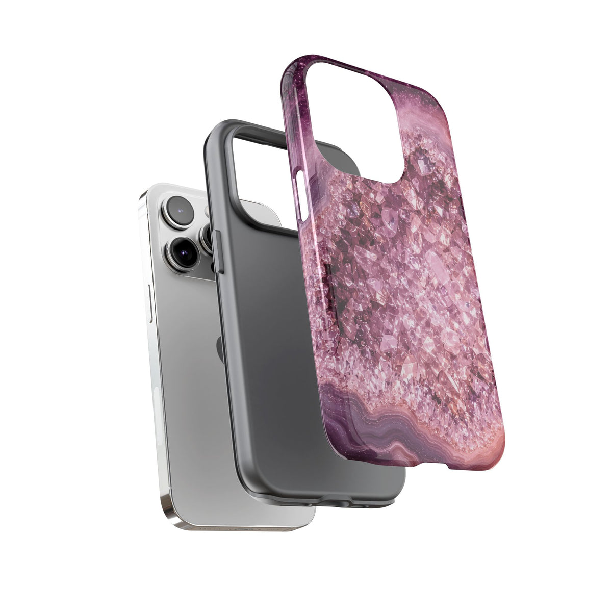 Geode Core - Rose Quartz Phone Case
