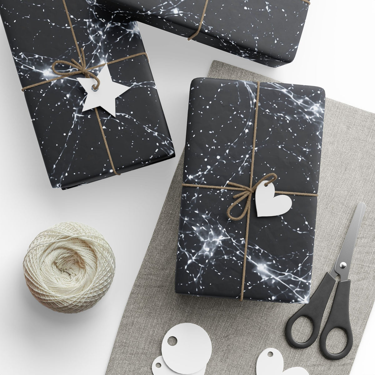 Neon Mycelium - Silver Ghost Wrapping Paper