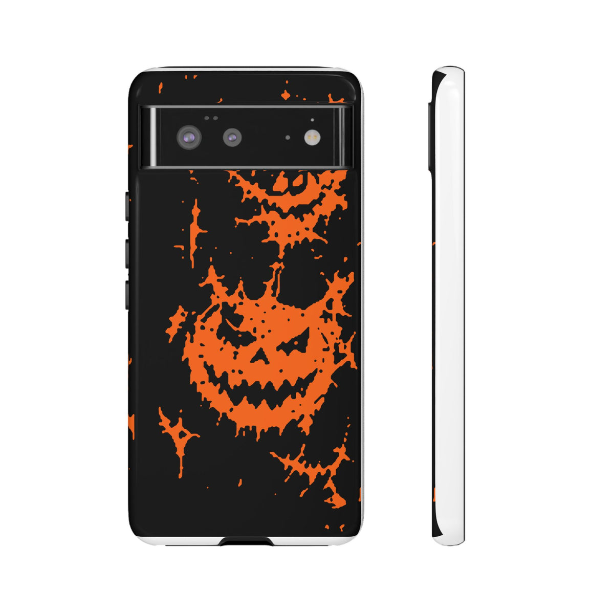 Orange Spiderweb Pumpkin Phone Case