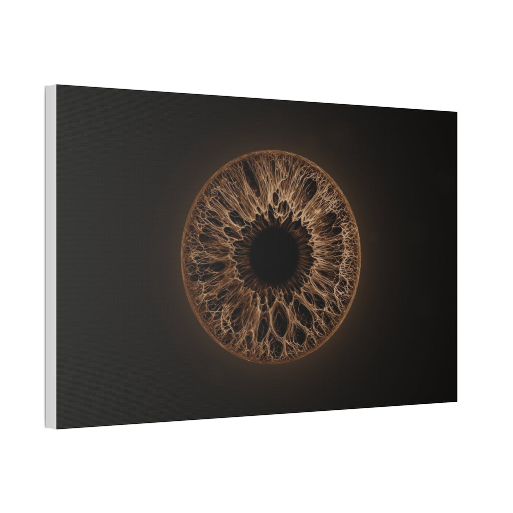 BLXNTT Iris – Lace Web Dark Brown Glossy Canvas