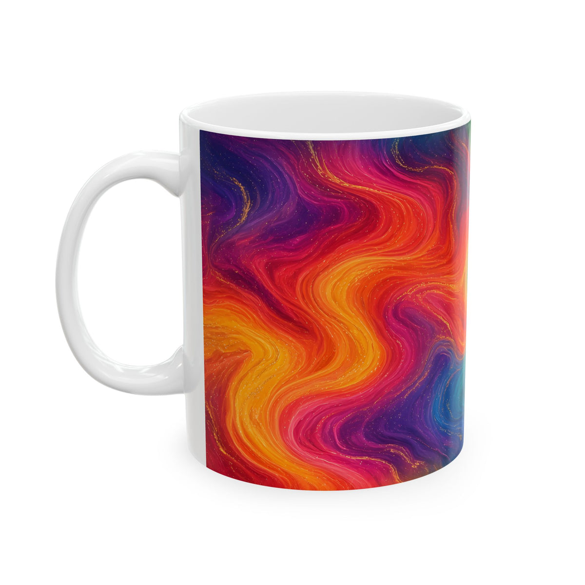 Rainbow Marble Mug