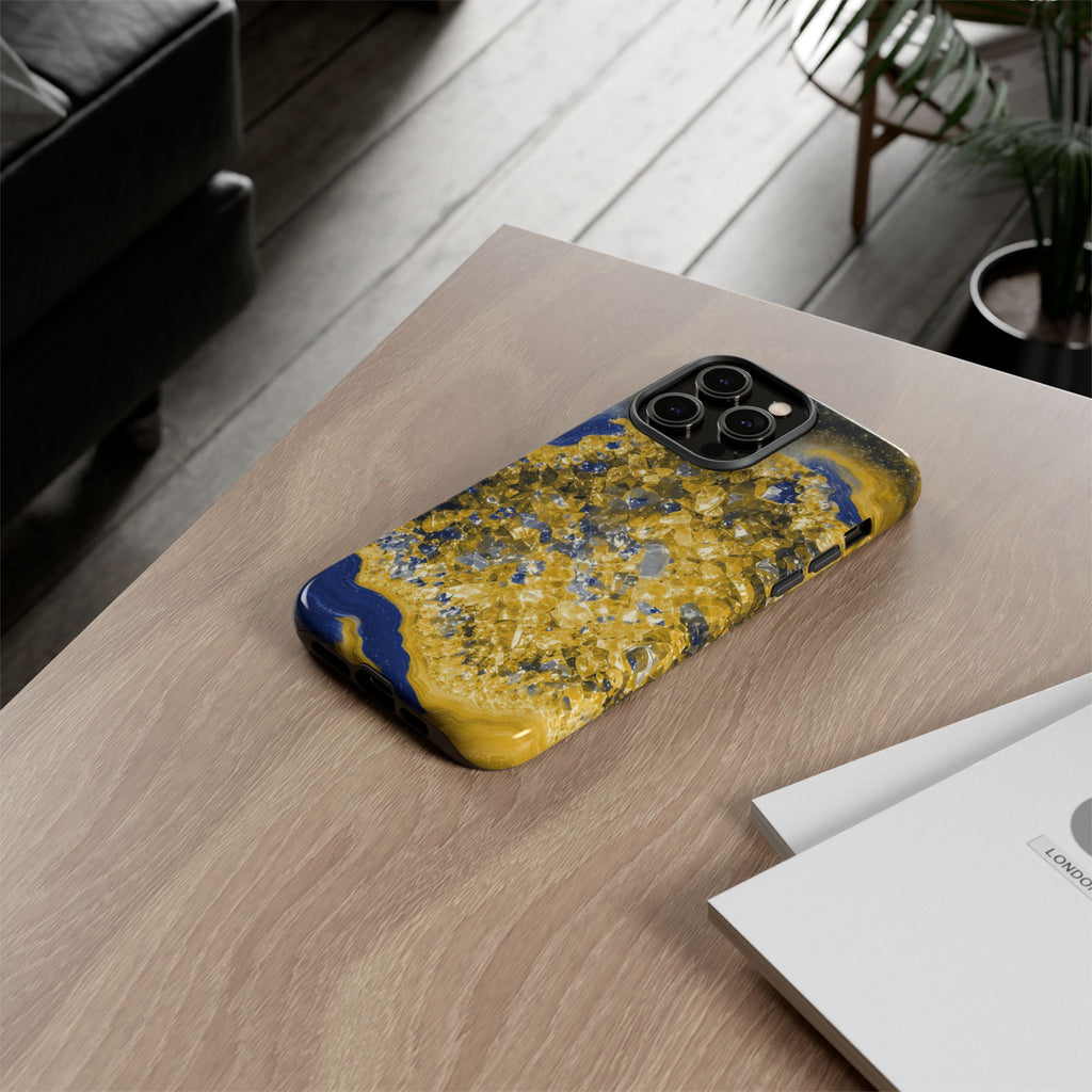 Geode Core - Mustard Navy Phone Case