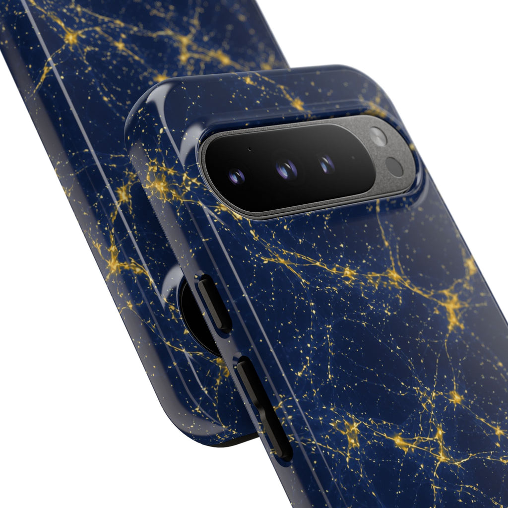 Neon Mycelium - Mustard Navy Phone Case