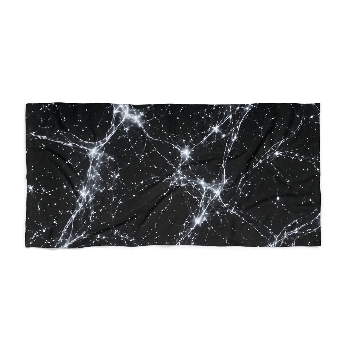 Neon Mycelium - Silver Ghost Beach Towel