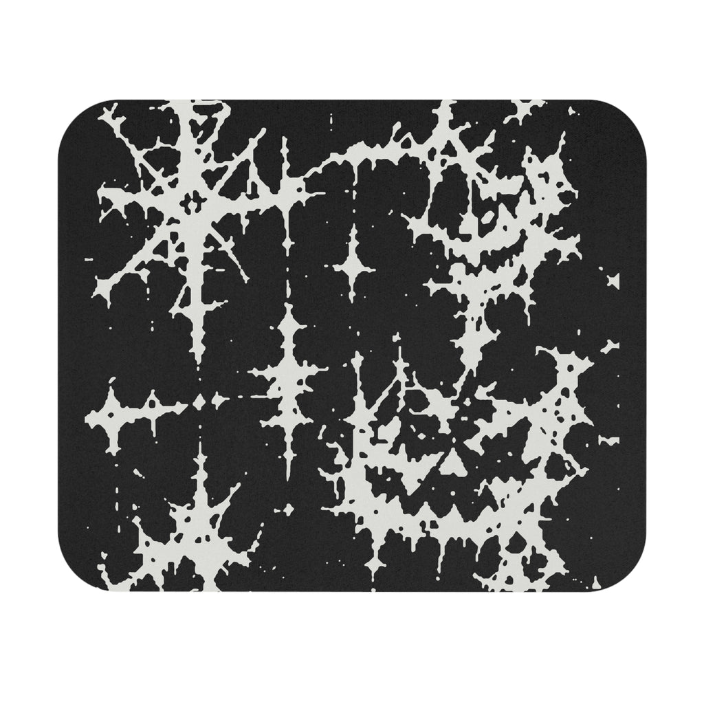 White Spiderweb Pumpkin Mouse Pad