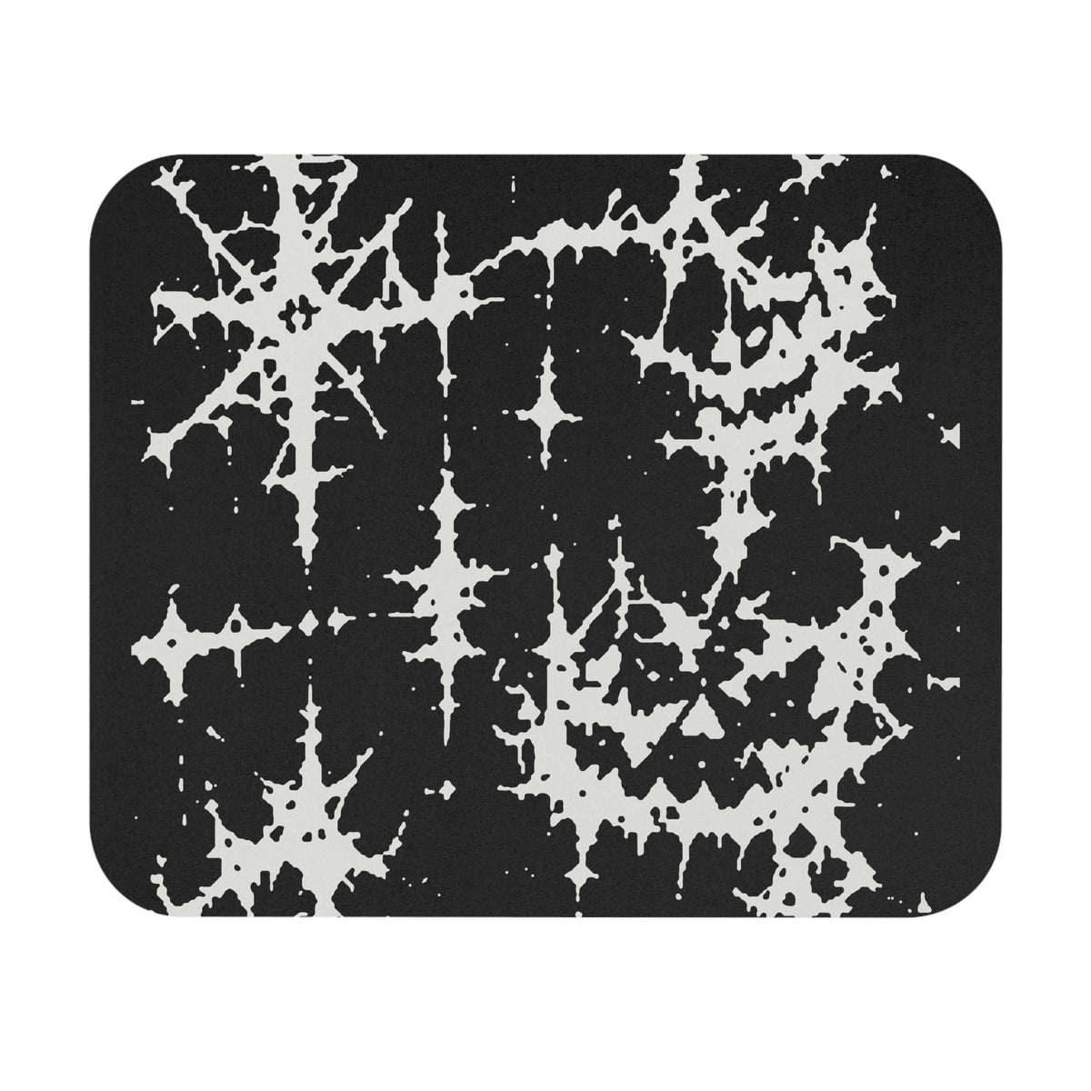 White Spiderweb Pumpkin Mouse Pad