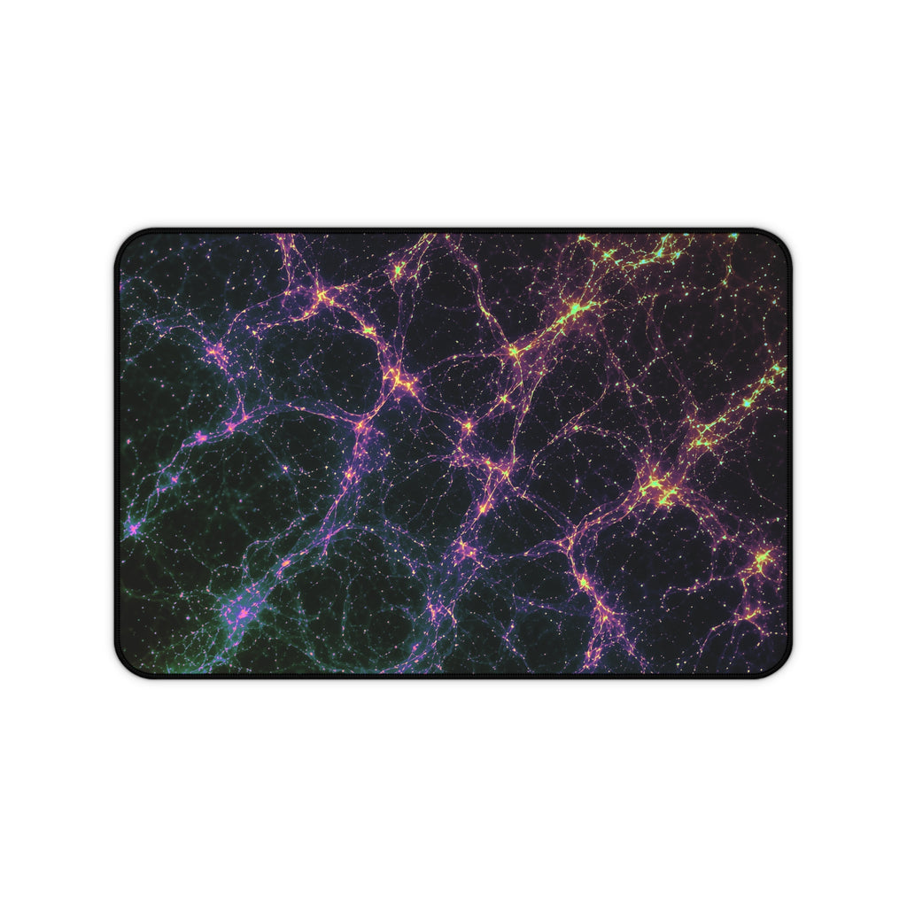 Neon Mycelium - Holographic Desk Mat