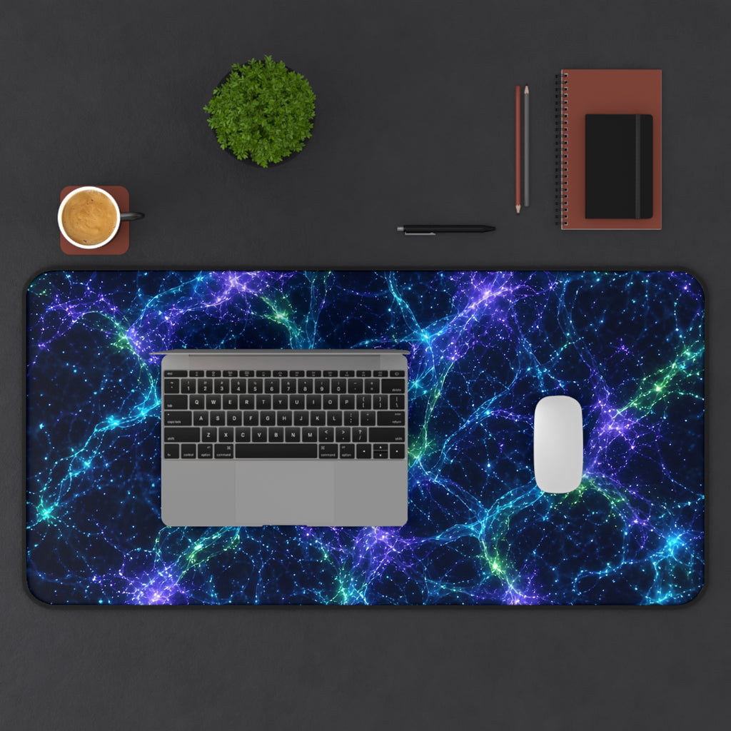 Neon Mycelium - Original Glow Desk Mat