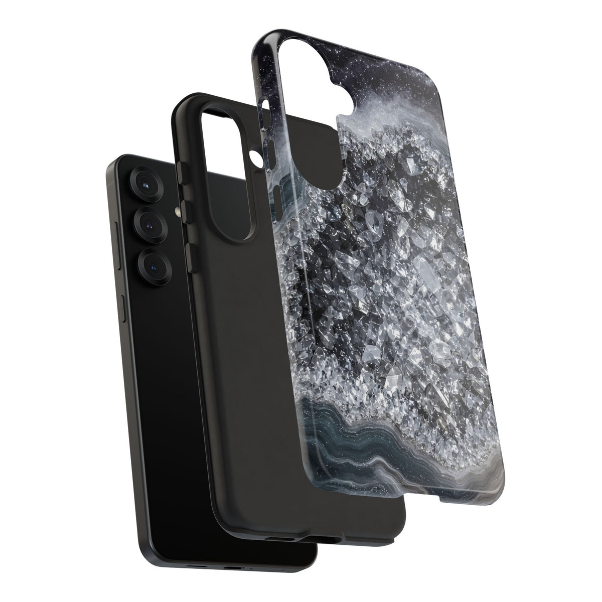 Geode Core - Silver Smoke Phone Case