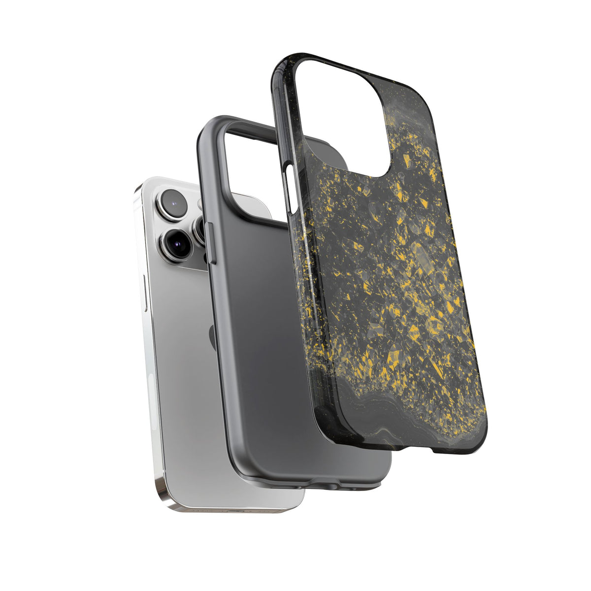 Geode Core - Mono Gold Spark Phone Case