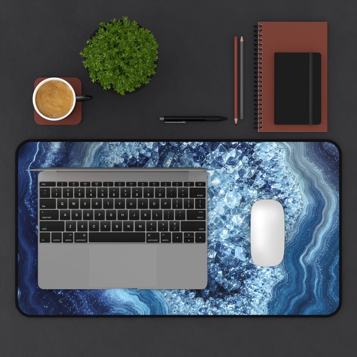 Geode Core - Glacier Desk Mat