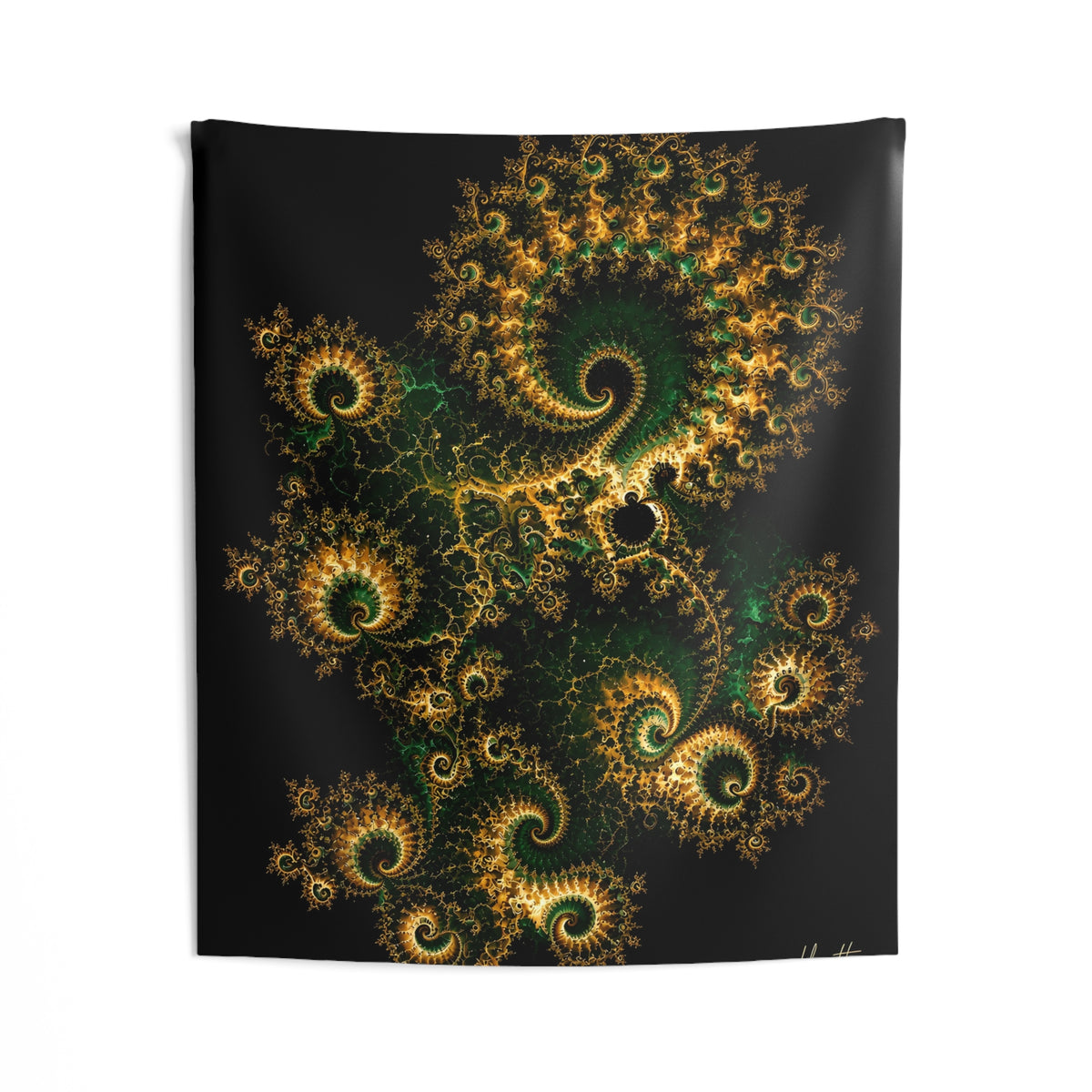 Copper Infinity - Emerald & Gold Tapestry