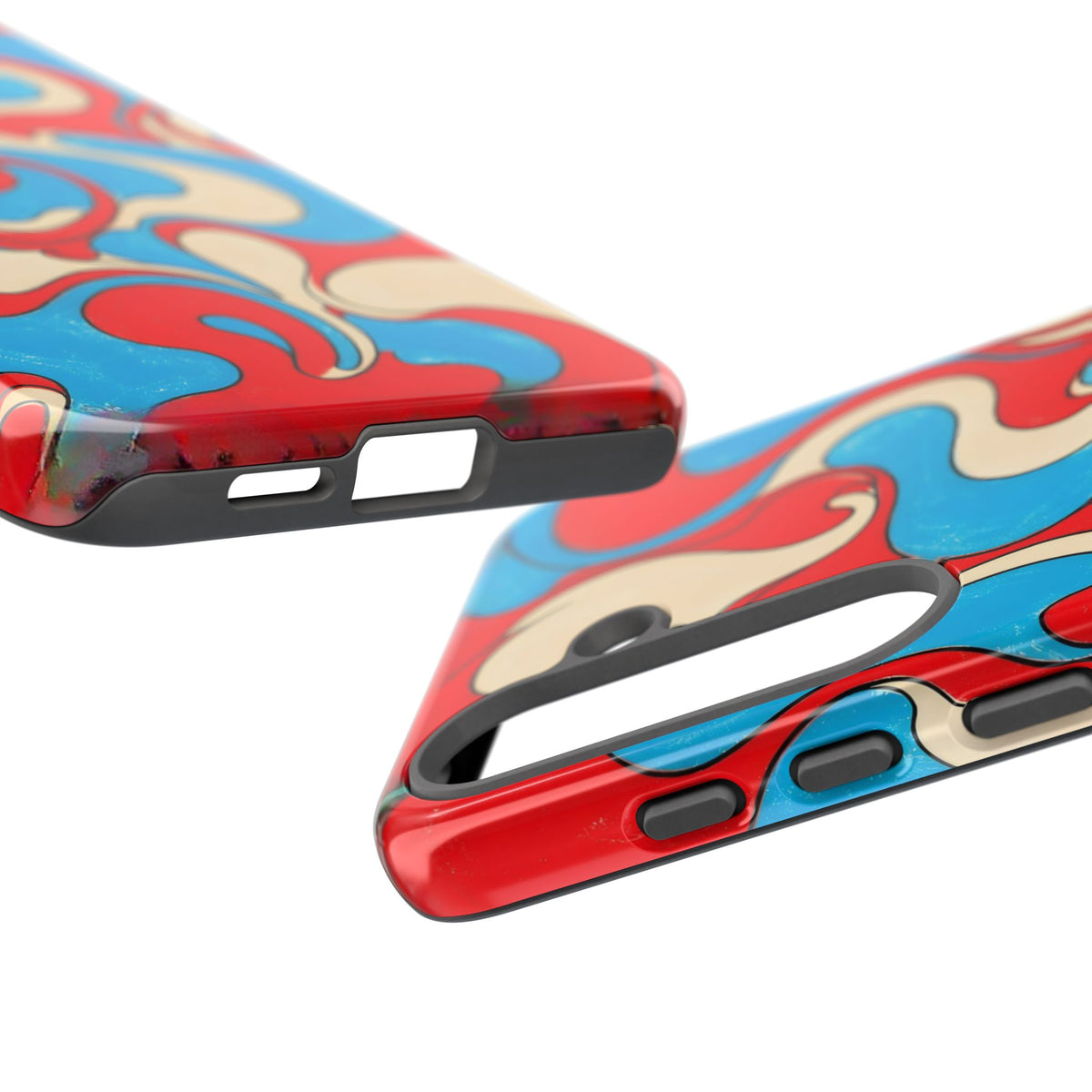 Fillmore Flow - Red, Cyan & Cream Phone Case