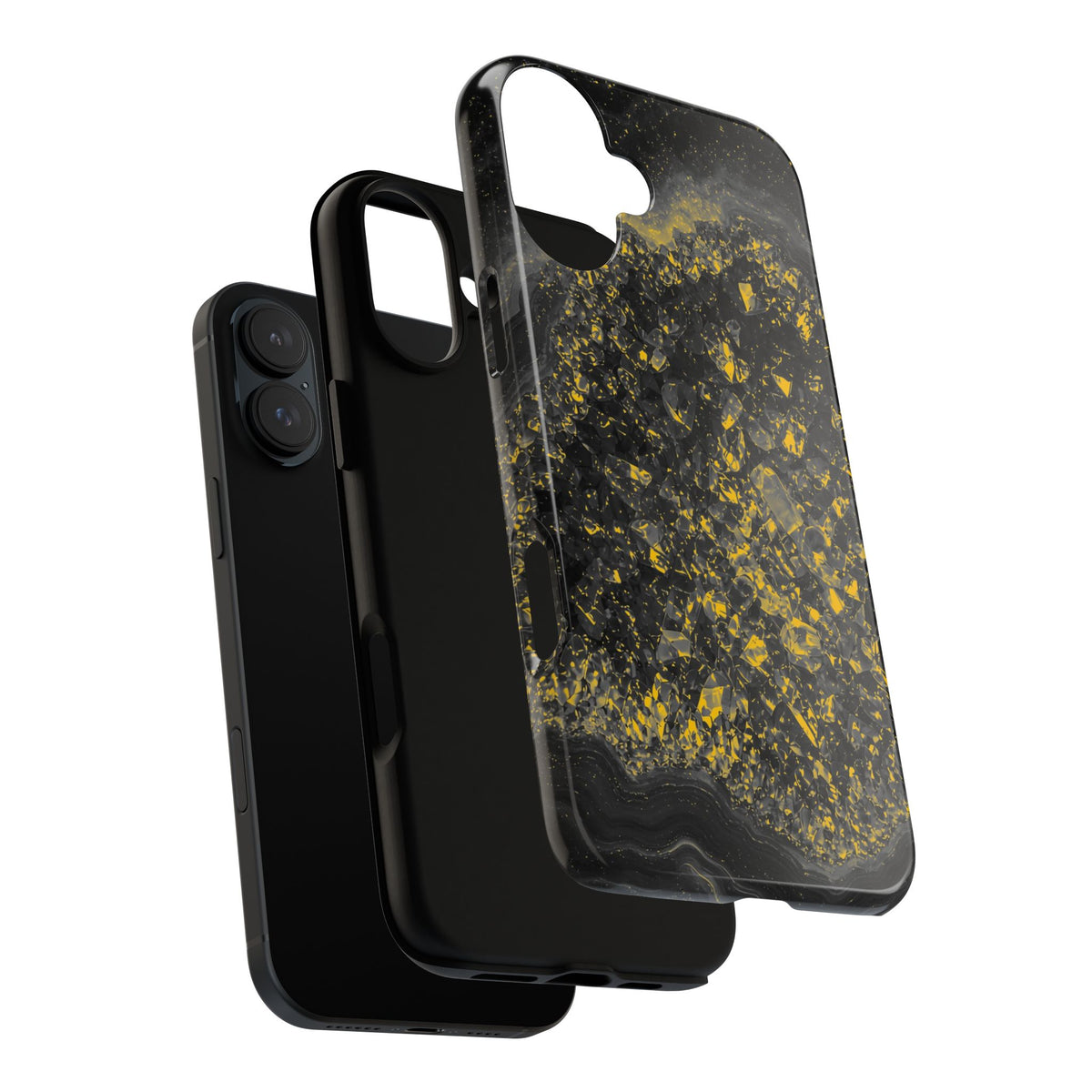 Geode Core - Mono Gold Spark Phone Case