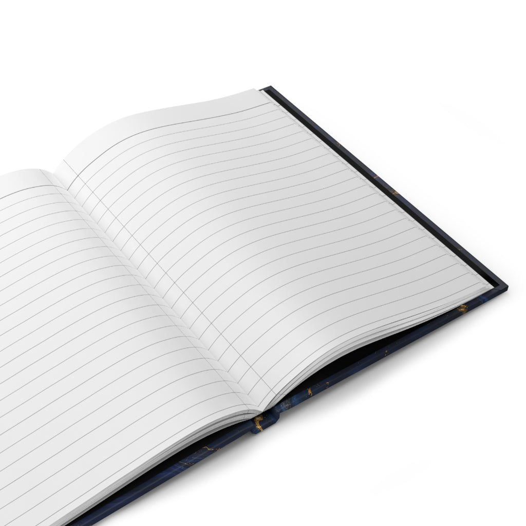 Navy & Gold Marble Hardcover Journal