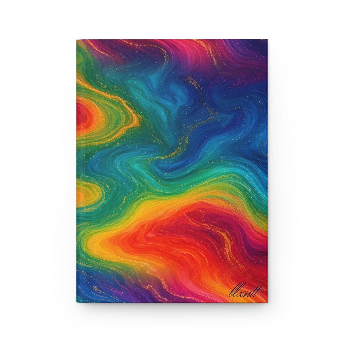 Rainbow Marble Hardcover Journal