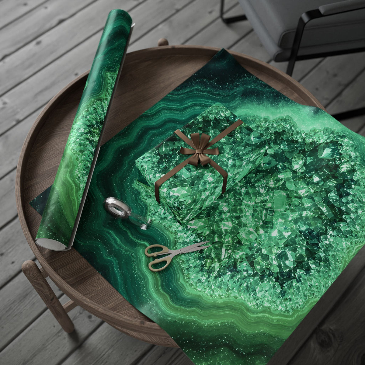 Geode Core - Jade Temple Wrapping Paper
