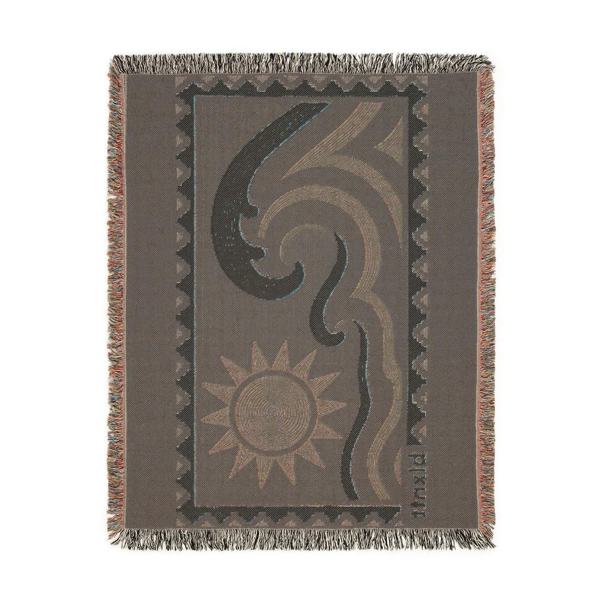 BLXNTT Blue Hippie Woven Blanket #1