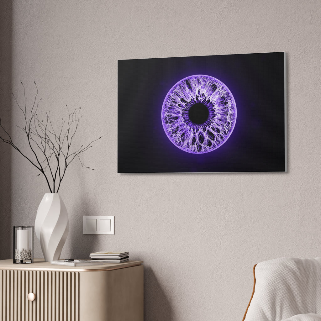 BLXNTT Iris – Lace Web Ultraviolet Glossy Canvas