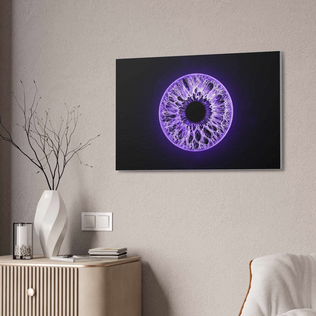 BLXNTT Iris – Lace Web Ultraviolet Glossy Canvas