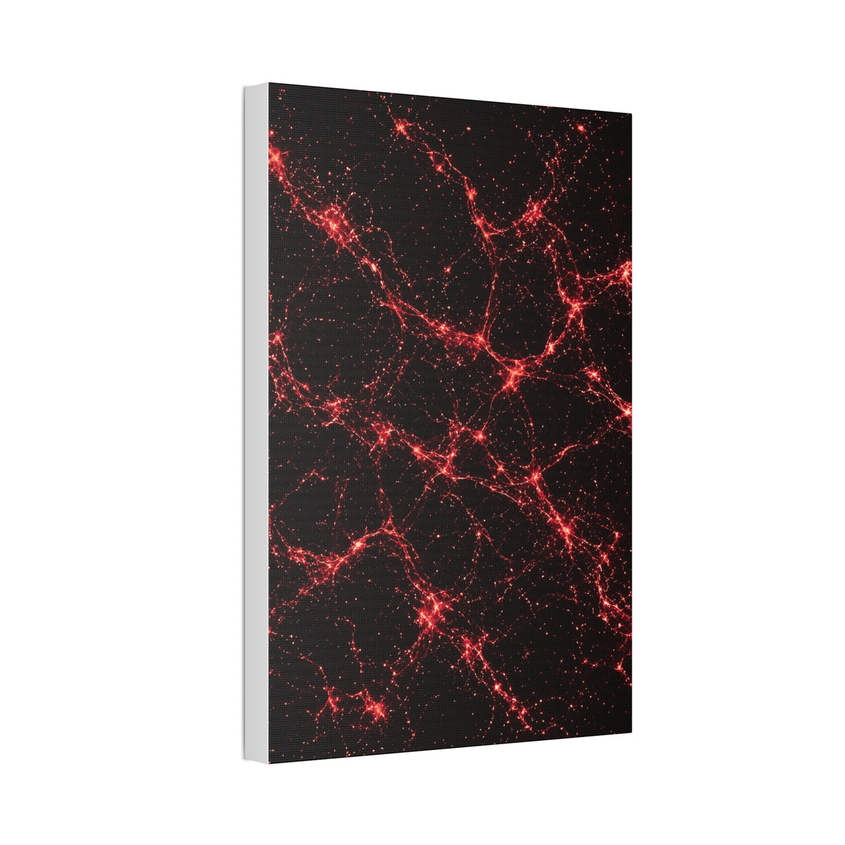 Neon Mycelium - Blood Moon Glossy Canvas
