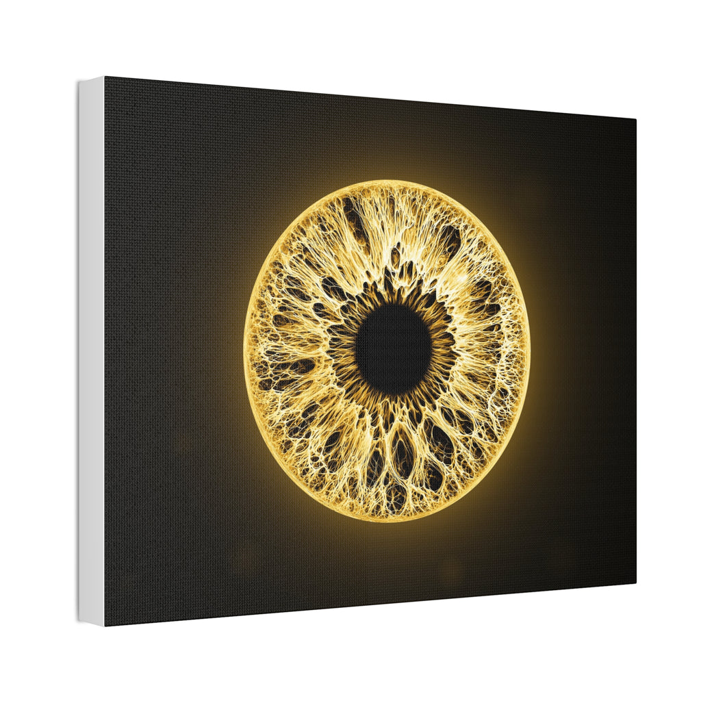 BLXNTT Iris – Lace Web Molten Gold Glossy Canvas