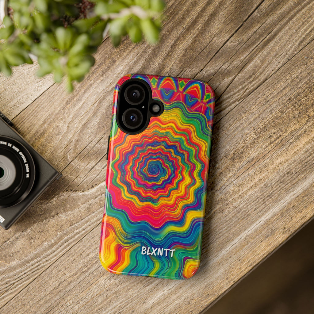 Hypnotic Rainbow Ripple Phone Case
