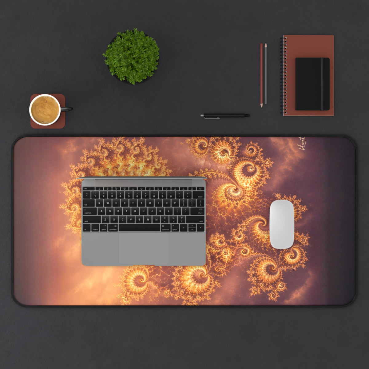 Copper Infinity - Golden Hour Desk Mat
