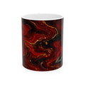 Red & Black Marble Mug