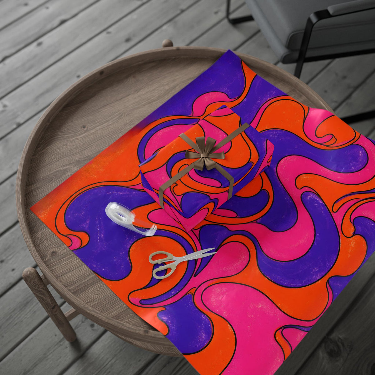 Fillmore Flow - Synthwave Wrapping Paper