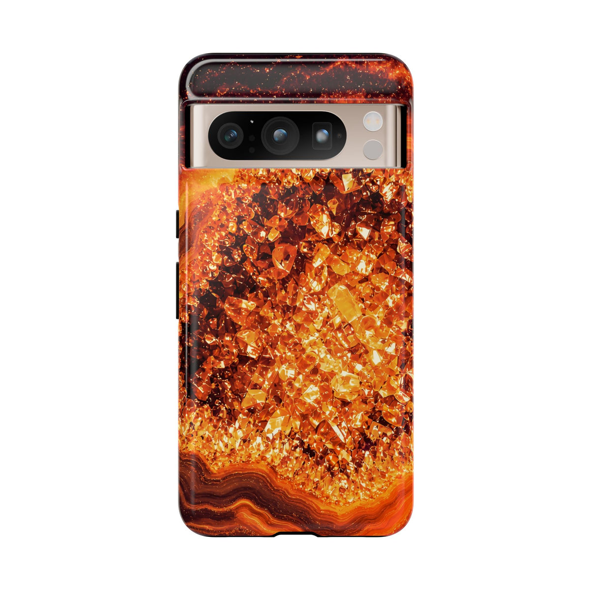 Geode Core - Molten Lava Phone Case