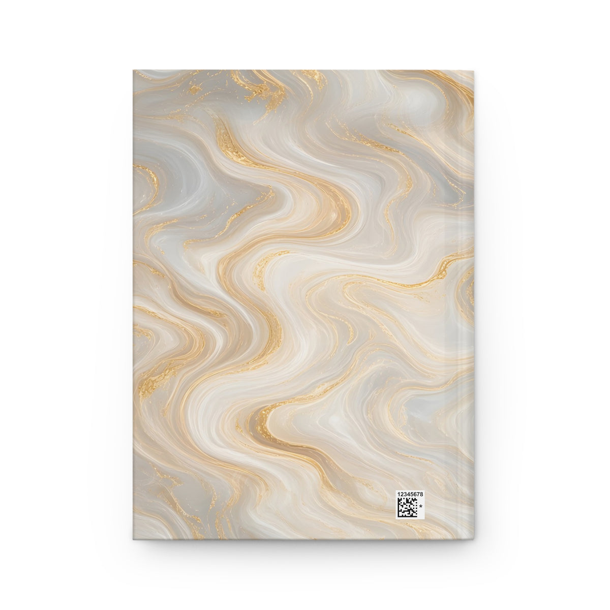 White & Gold Marble Hardcover Journal