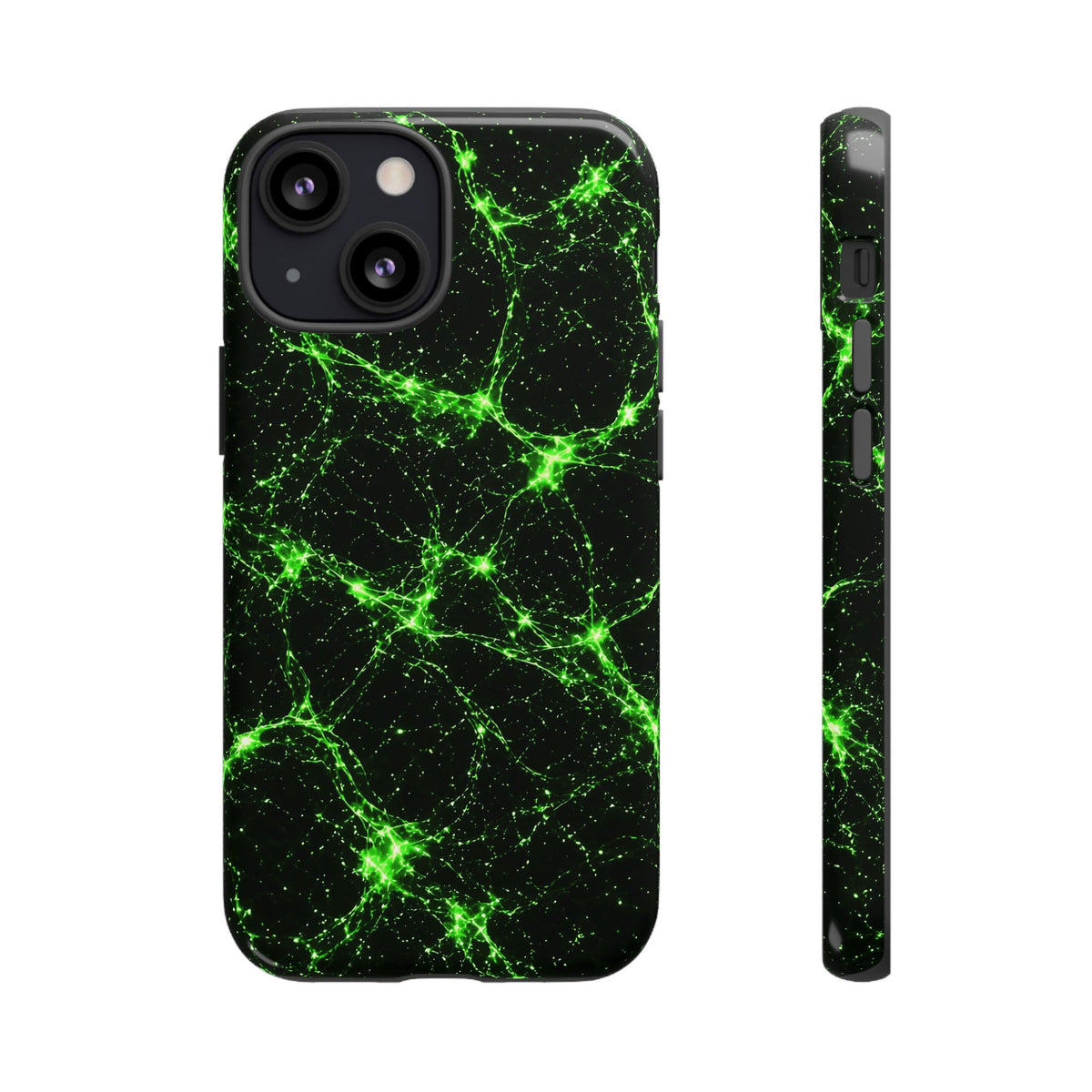 Neon Mycelium - Toxic Lime Phone Case