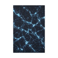 Neon Mycelium - Ice Crystal Glossy Canvas