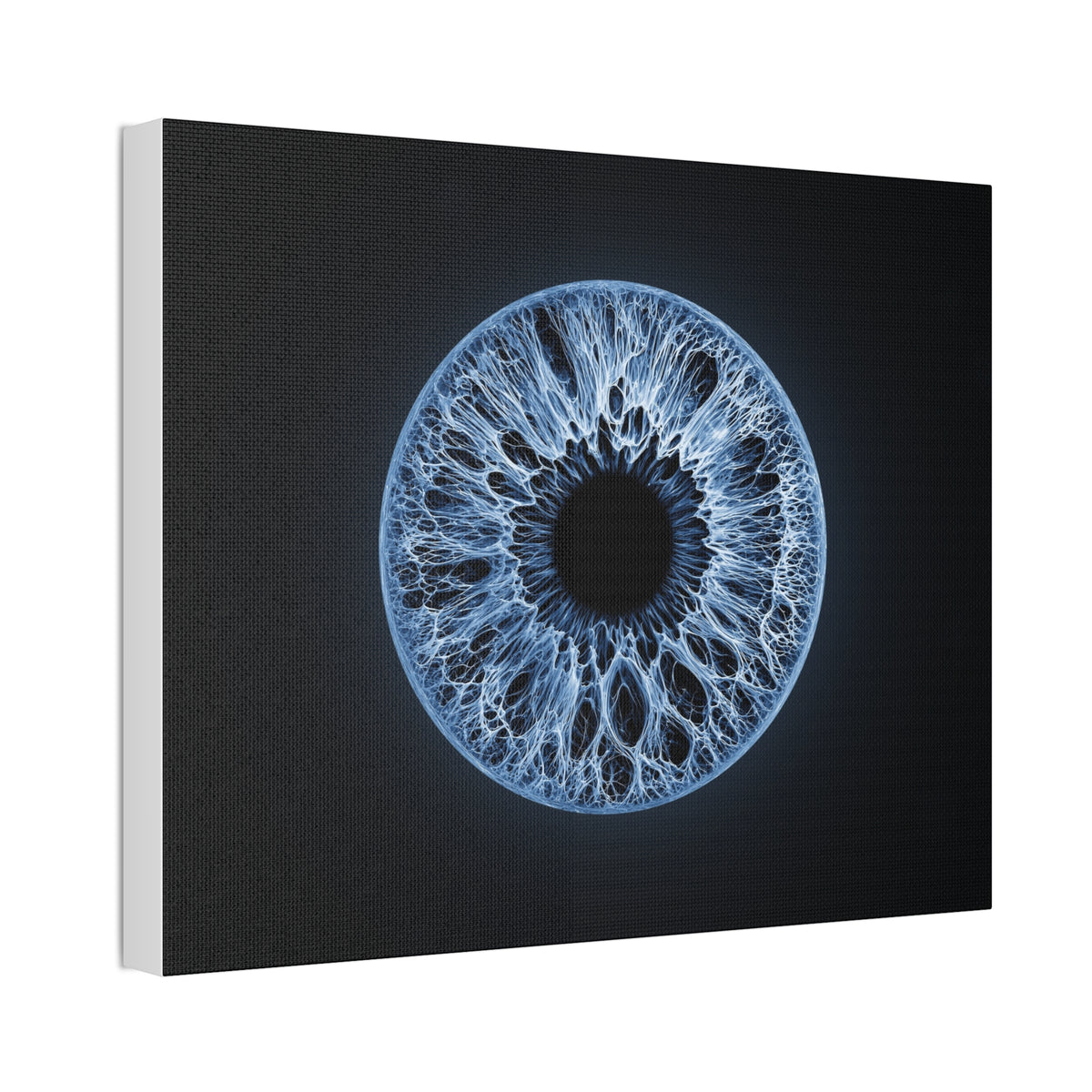 BLXNTT Iris – Lace Web Blue Glossy Canvas