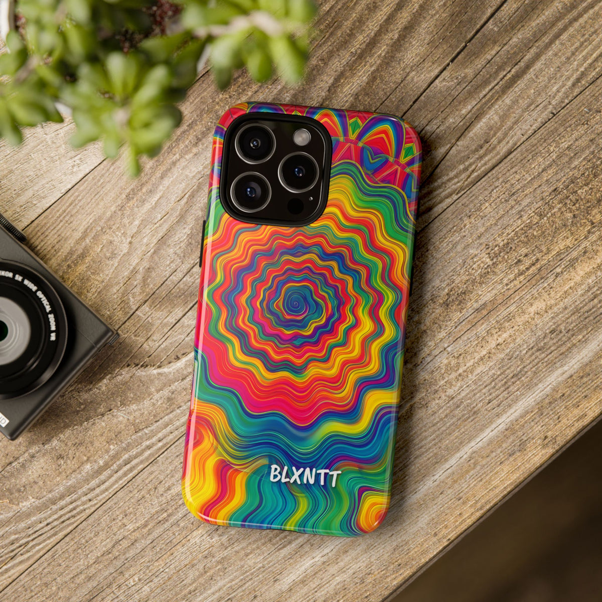 Hypnotic Rainbow Ripple Phone Case
