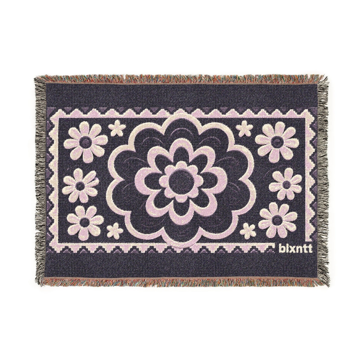 BLXNTT Purple Hippie Woven Blanket #1
