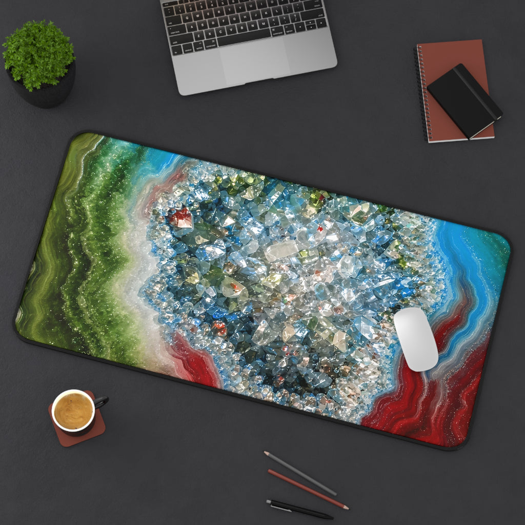 Geode Core - Lagoon Desk Mat
