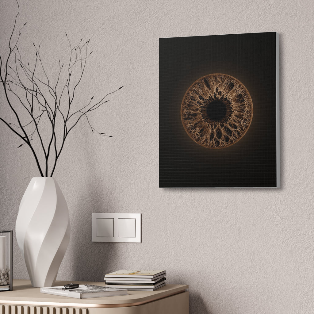 BLXNTT Iris – Lace Web Dark Brown Glossy Canvas