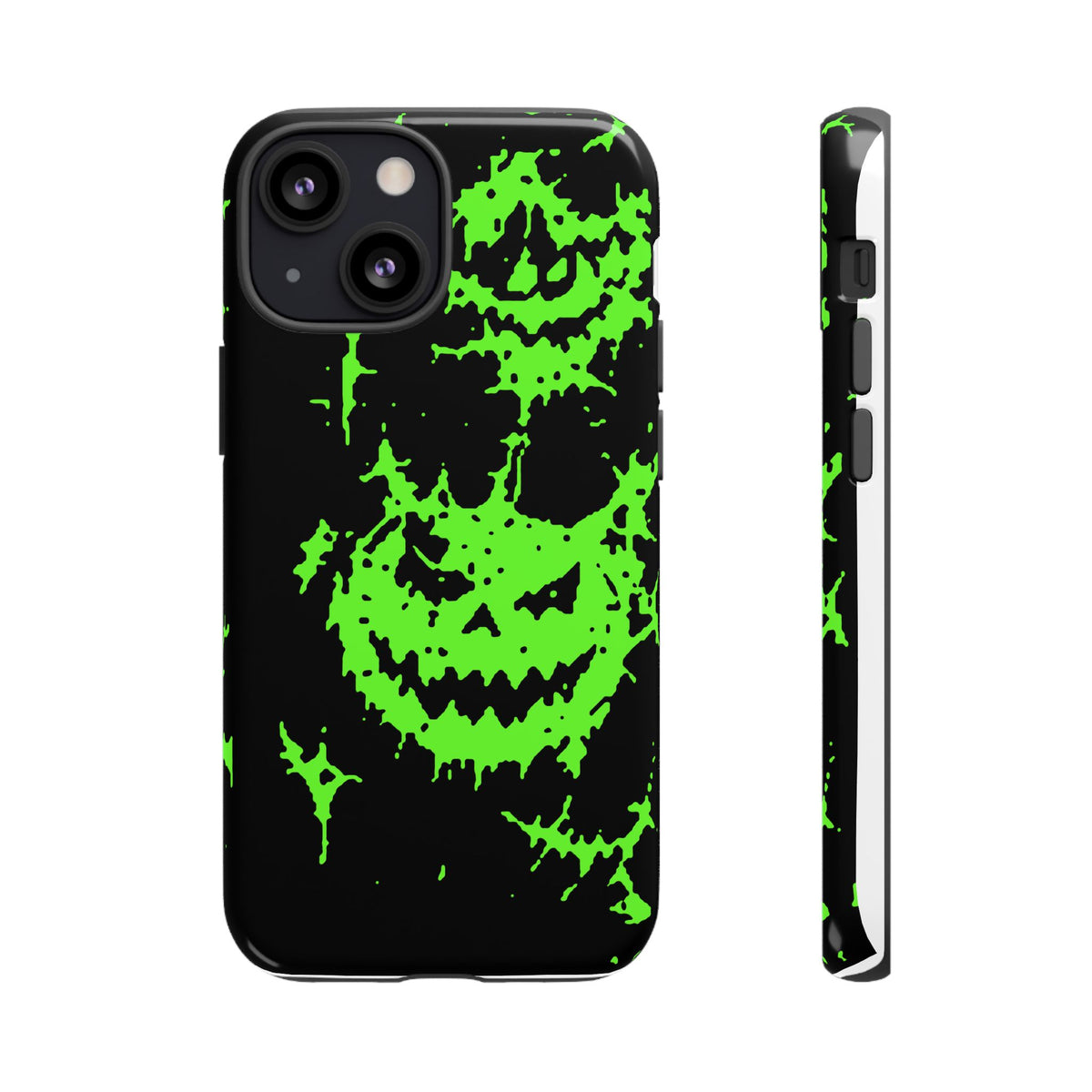 Green Spiderweb Pumpkin Phone Case