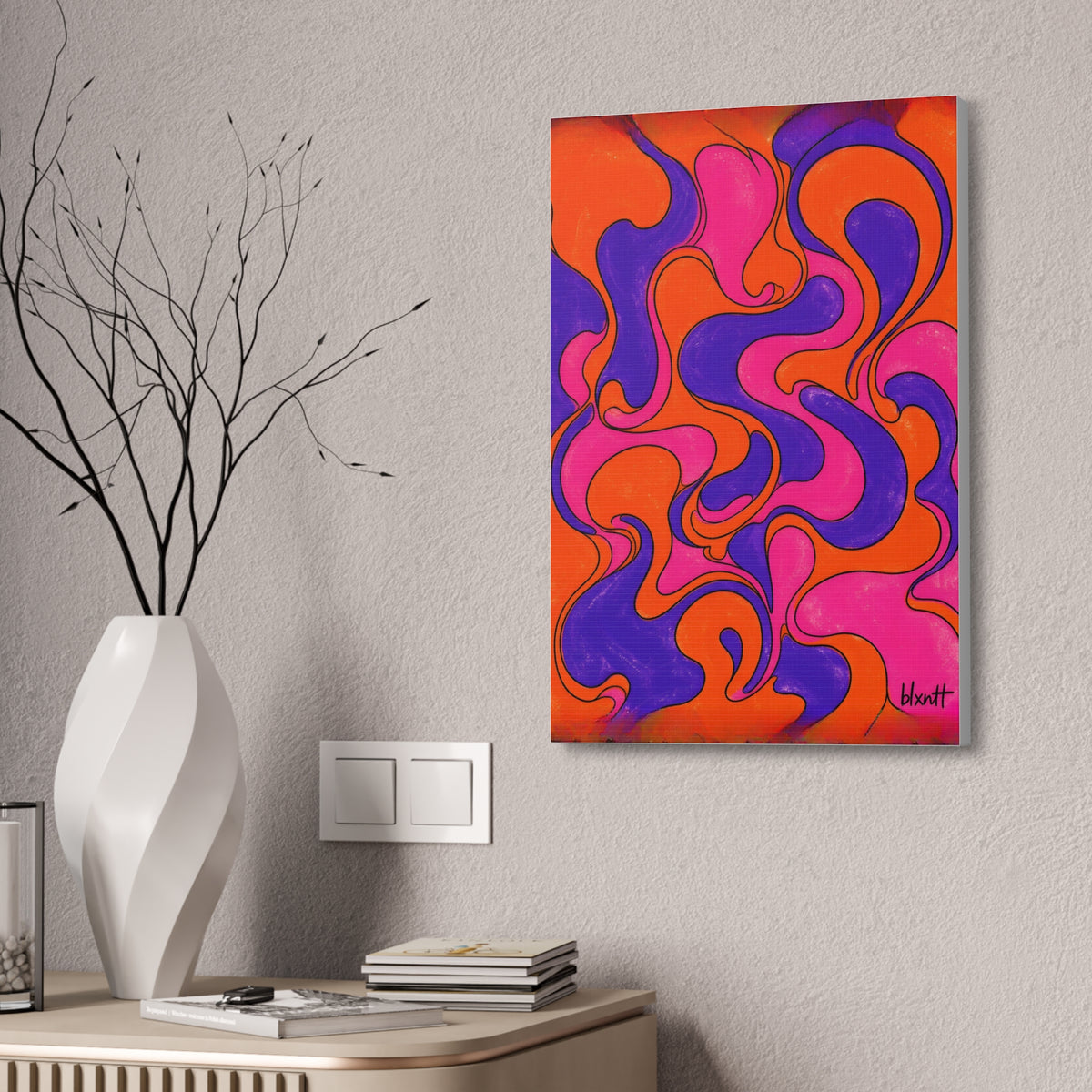 Fillmore Flow - Synthwave Glossy Canvas