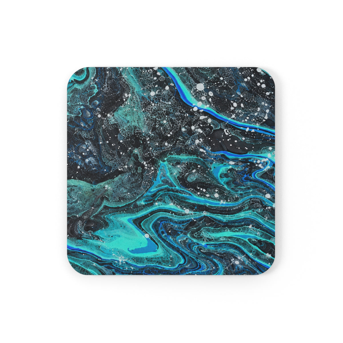 BLXNTT Deep Current Pour Cork Back Coaster